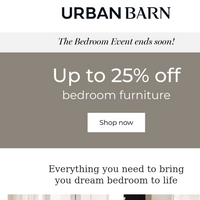 Urban Barn email thumbnail