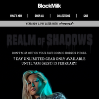 Black Milk Clothing email thumbnail