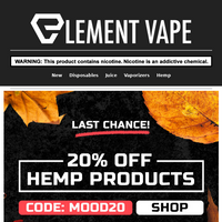 Element Vape email thumbnail