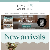 Temple & Webster email thumbnail