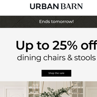 Urban Barn email thumbnail