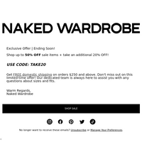 Naked Wardrobe email thumbnail