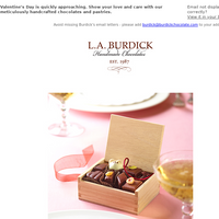 L.A. Burdick Chocolate email thumbnail