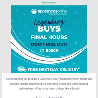 Appliances Online email thumbnail