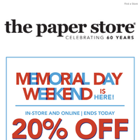 The Paper Store email thumbnail