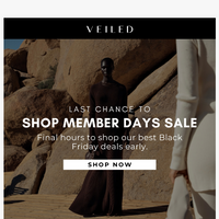 Veiled Collection email thumbnail