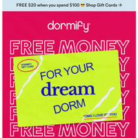 Dormify email thumbnail