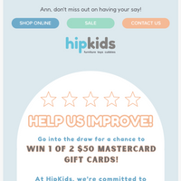 Hip Kids Australia email thumbnail