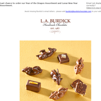 L.A. Burdick Chocolate email thumbnail