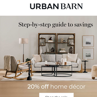 Urban Barn email thumbnail