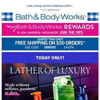 Bath and Body Works email thumbnail