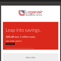 Loganair email thumbnail