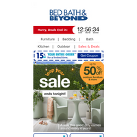 Bed Bath and Beyond email thumbnail