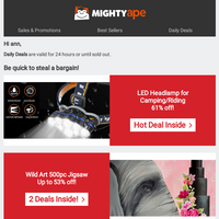 Mighty Ape email thumbnail