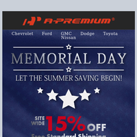 A-Premium Autoparts email thumbnail