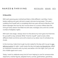 naked + thriving email thumbnail