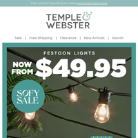 Temple & Webster email thumbnail