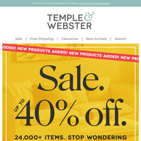 Temple & Webster email thumbnail