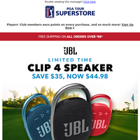 PGA TOUR Superstore email thumbnail