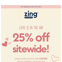 Zing Bars email thumbnail