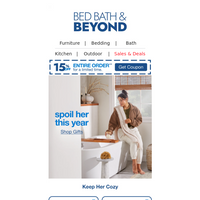 Bed Bath and Beyond email thumbnail