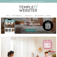 Temple & Webster email thumbnail