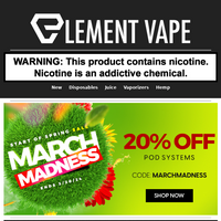 Element Vape email thumbnail