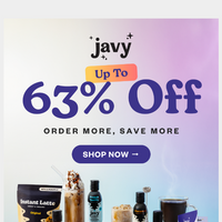 Javy Coffee email thumbnail