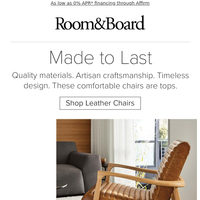 Room & Board email thumbnail