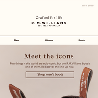 R.M.Williams Australia email thumbnail