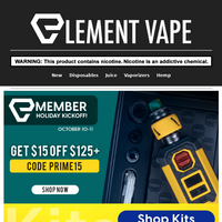 Element Vape email thumbnail