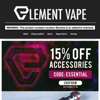 Element Vape email thumbnail