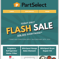 PartSelect.com email thumbnail