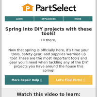 PartSelect.com email thumbnail