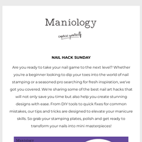 Maniology email thumbnail