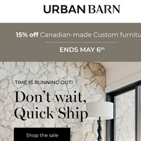 Urban Barn email thumbnail