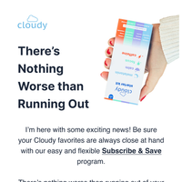 Cloudy email thumbnail