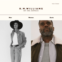 R.M.Williams Australia email thumbnail