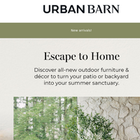 Urban Barn email thumbnail