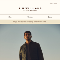 R.M.Williams Australia email thumbnail