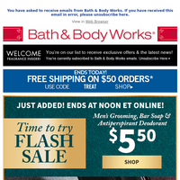 Bath and Body Works email thumbnail