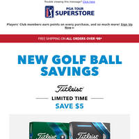 PGA TOUR Superstore email thumbnail