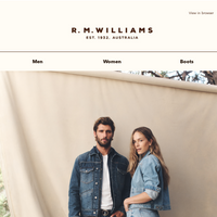 R.M.Williams Australia email thumbnail