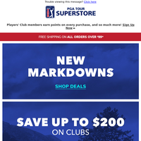 PGA TOUR Superstore email thumbnail