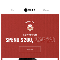 Cuts Clothing email thumbnail