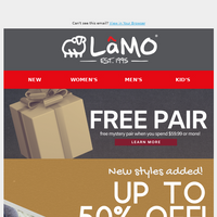 Lamo Footwear email thumbnail