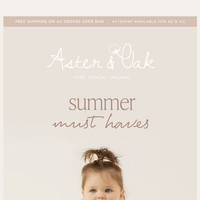 Aster & Oak email thumbnail