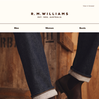 R.M.Williams Australia email thumbnail