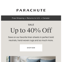 Parachute Home email thumbnail