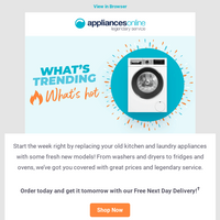 Appliances Online email thumbnail